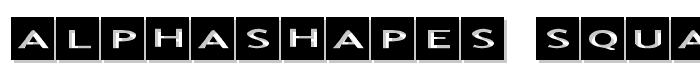 AlphaShapes squares font